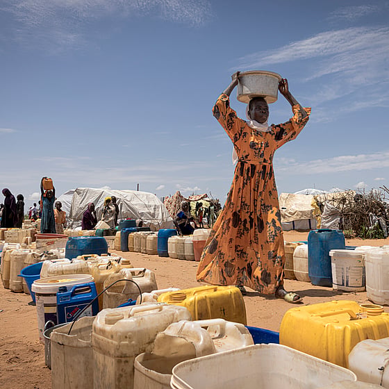 Människor på flykt i Sudan