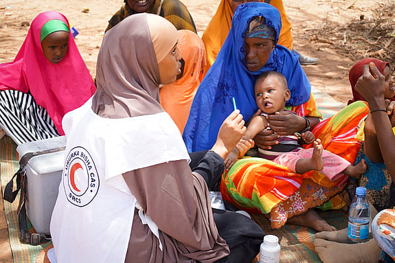 Mässlingvaccin ges till barn i Somalia
