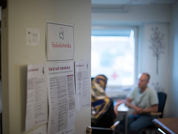 Sköterska på Röda Korsets hus i Skärholmen