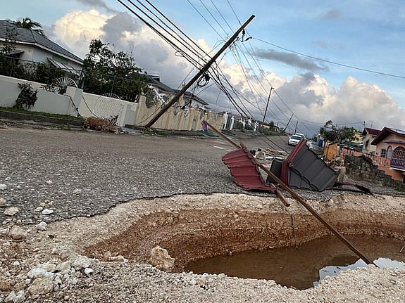 Röda Korset arbetar med riskreduktion på Jamaica.