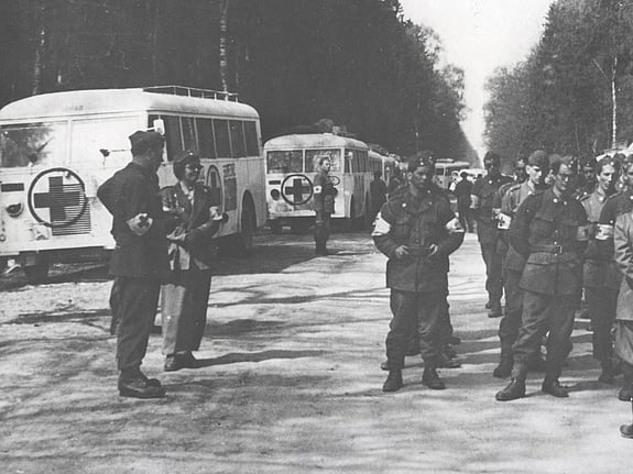 Evakuering från koncentrationsläger med vita bussarna, 1945