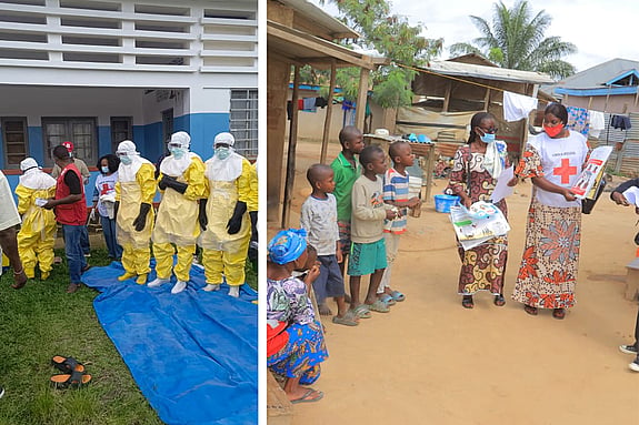 I Kongo-Kinshasa når våra lokala volontärer ut brett för att ta hand om smittade och informera om hur ebola kan undvikas.