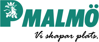 parkering malmos logga där det står Pmalmö vi skapar plats